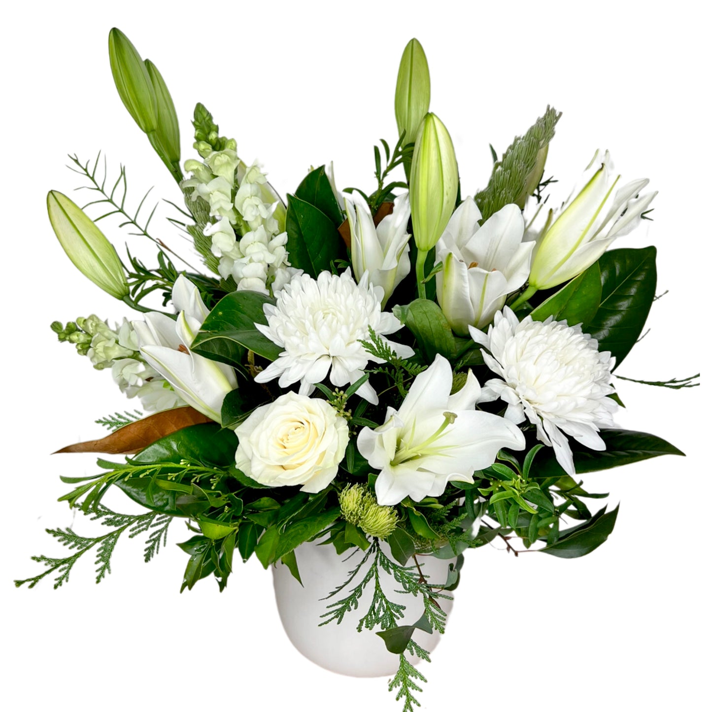 White and Greens