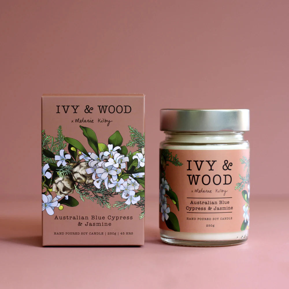 Ivy and Wood Candle