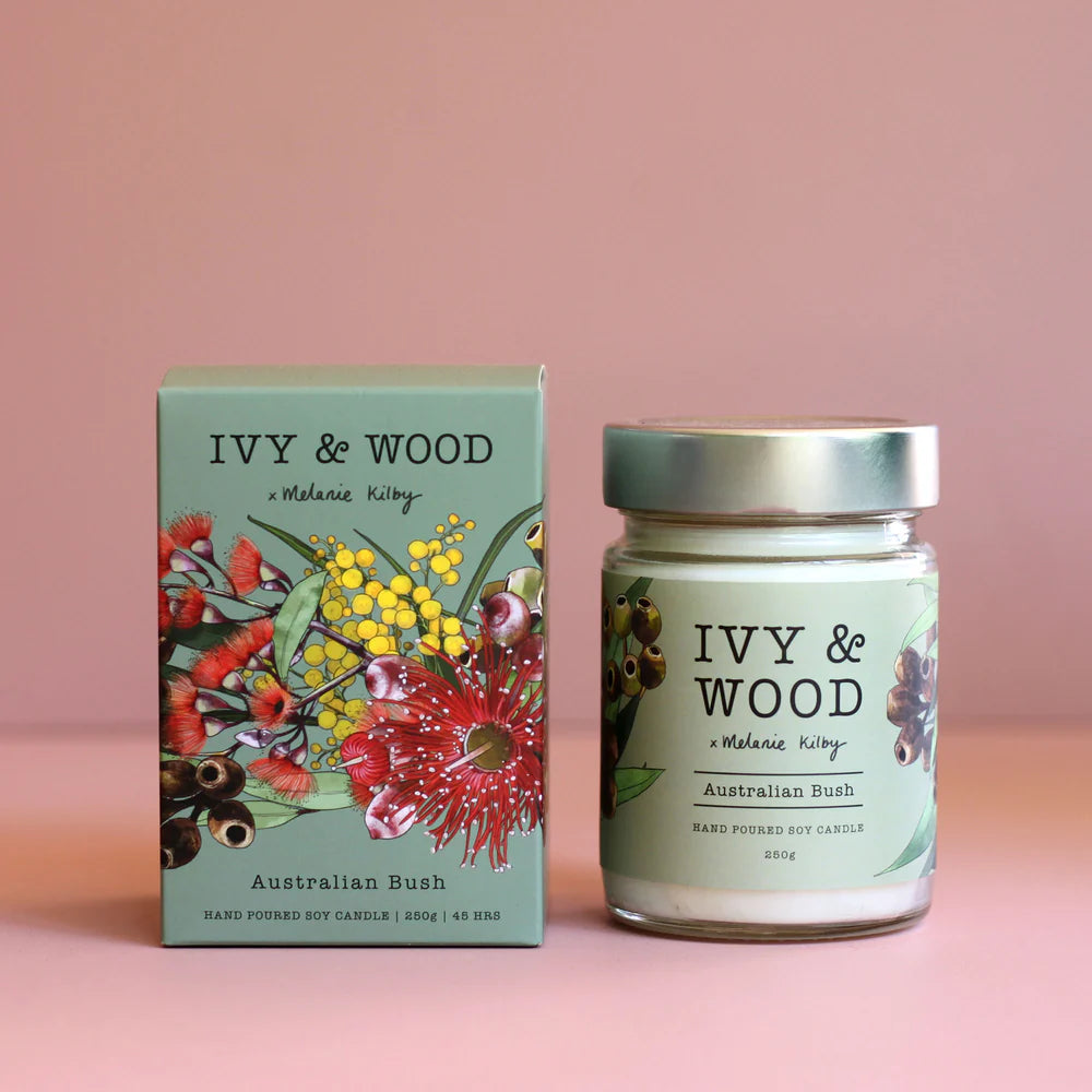 Ivy and Wood Candle
