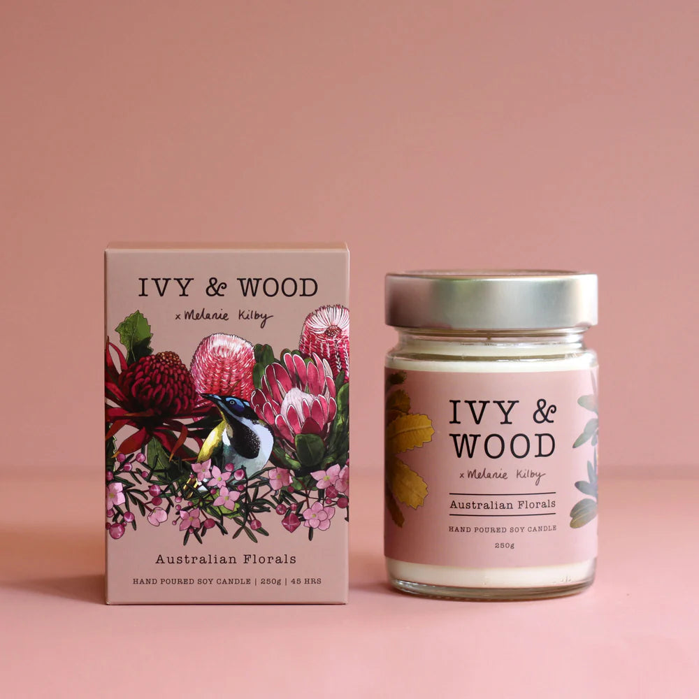 Ivy and Wood Candle