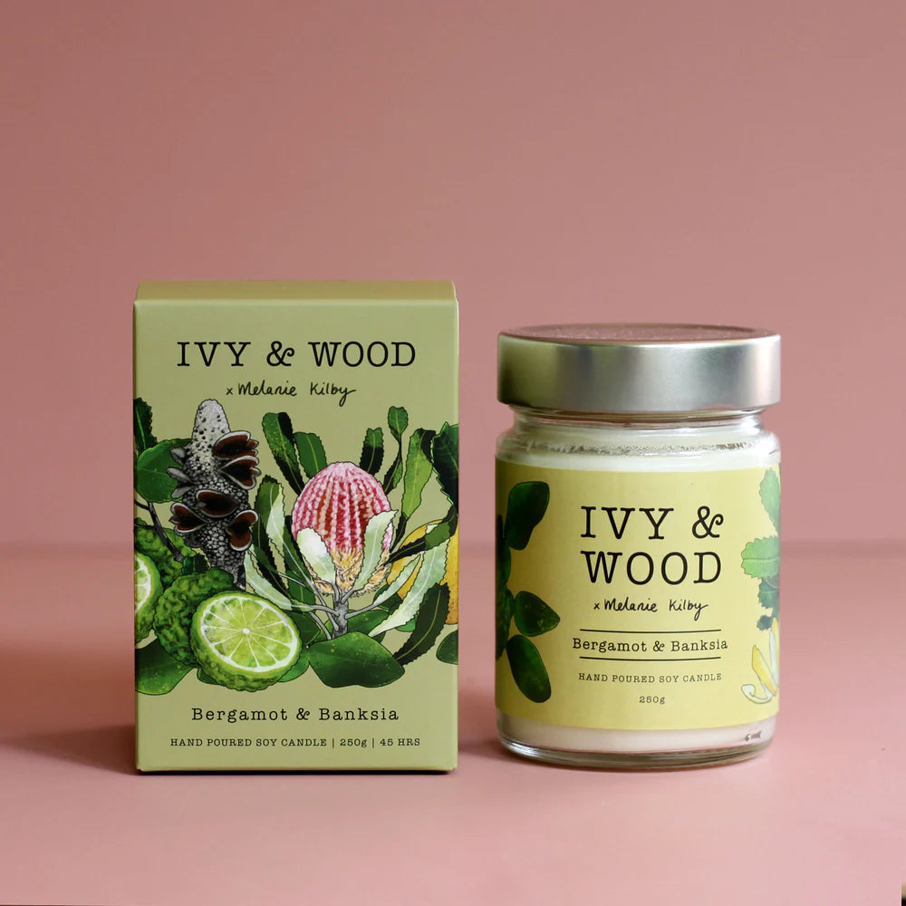Ivy and Wood Candle