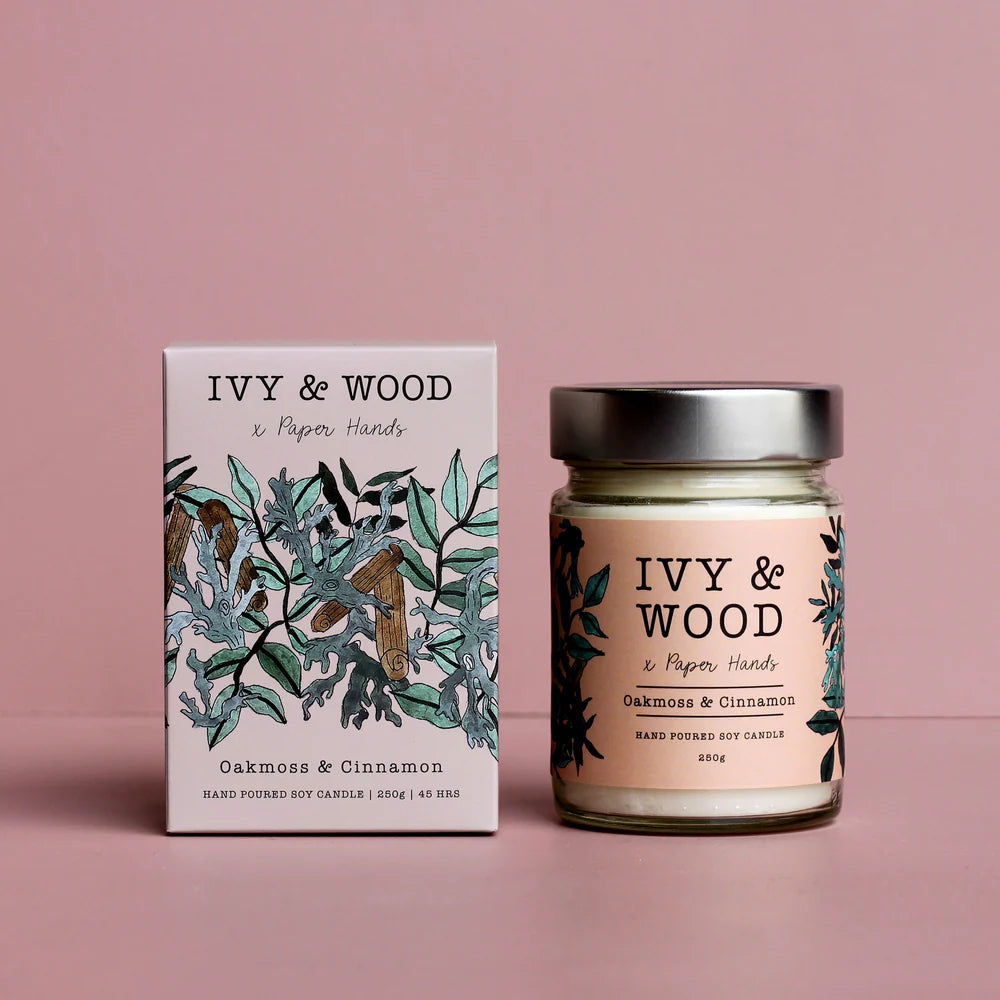 Ivy and Wood Candle