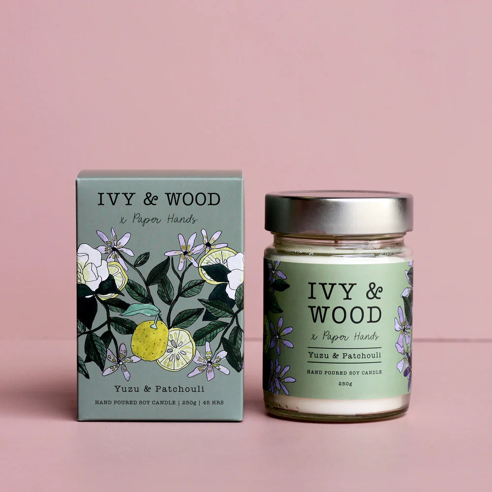 Ivy and Wood Candle