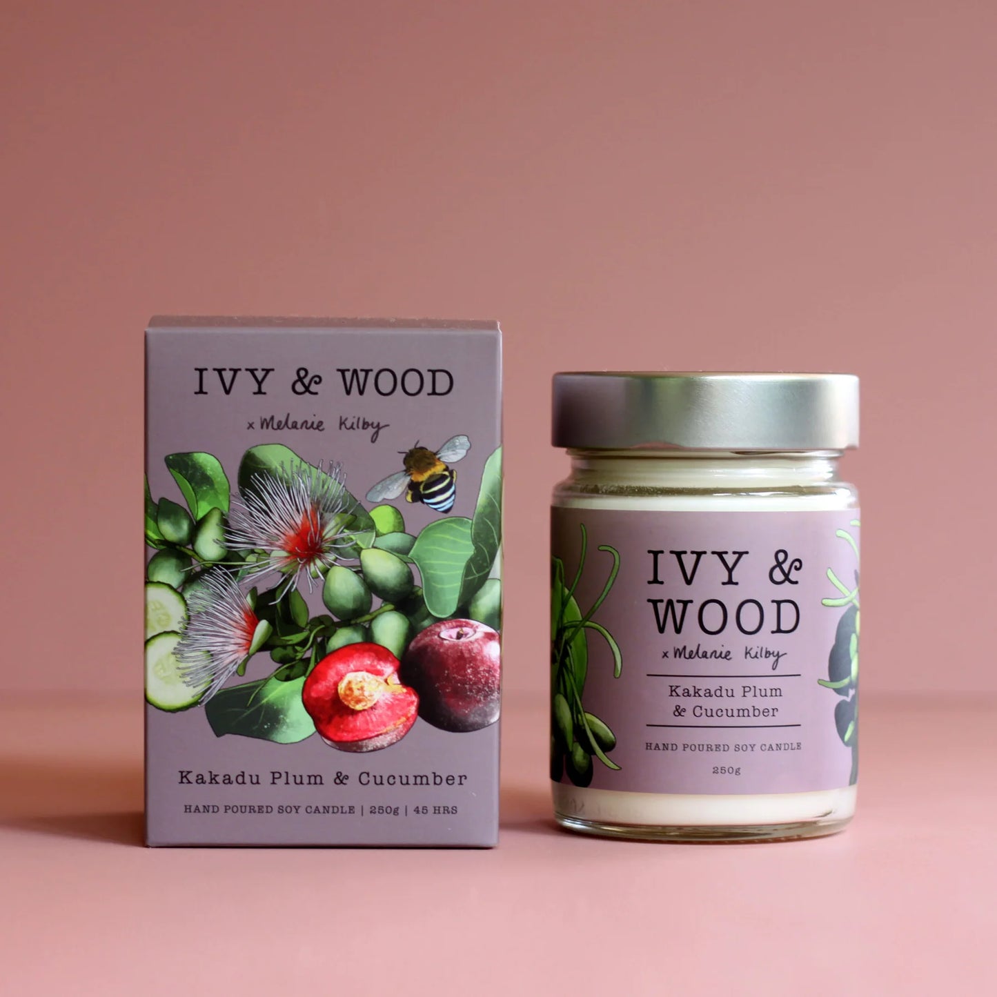 Ivy and Wood Candle