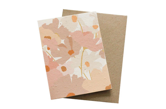 Hello Petal Card with Seeds - Large