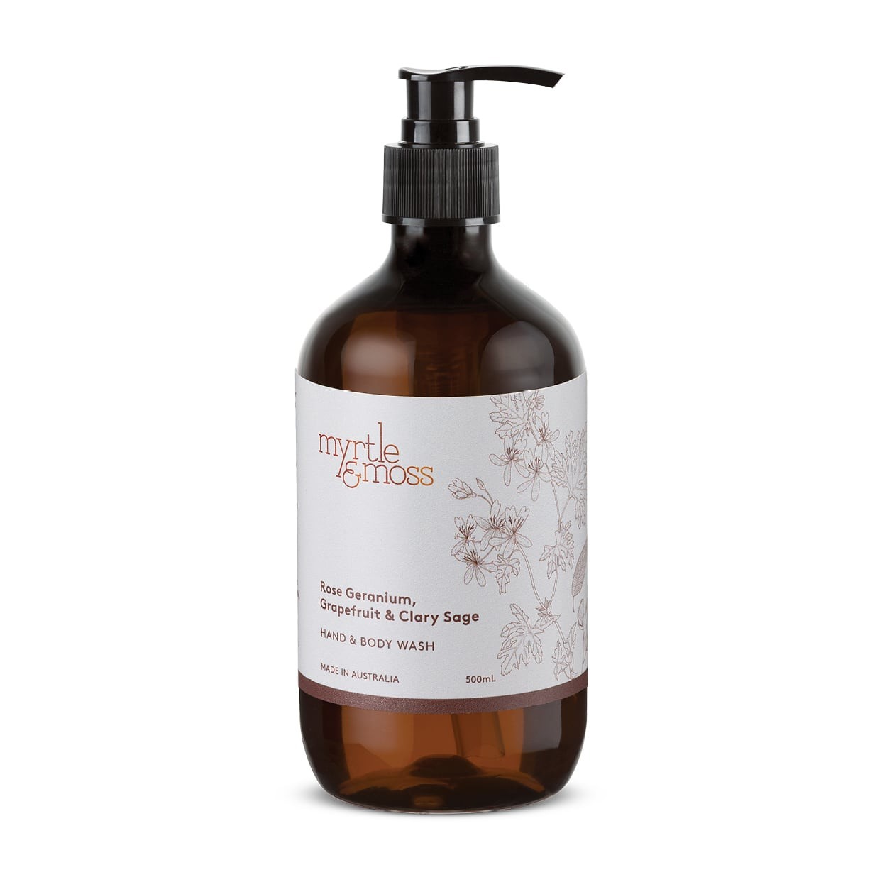 Myrtle & Moss - Hand and Body Wash 500g: Choose Scent