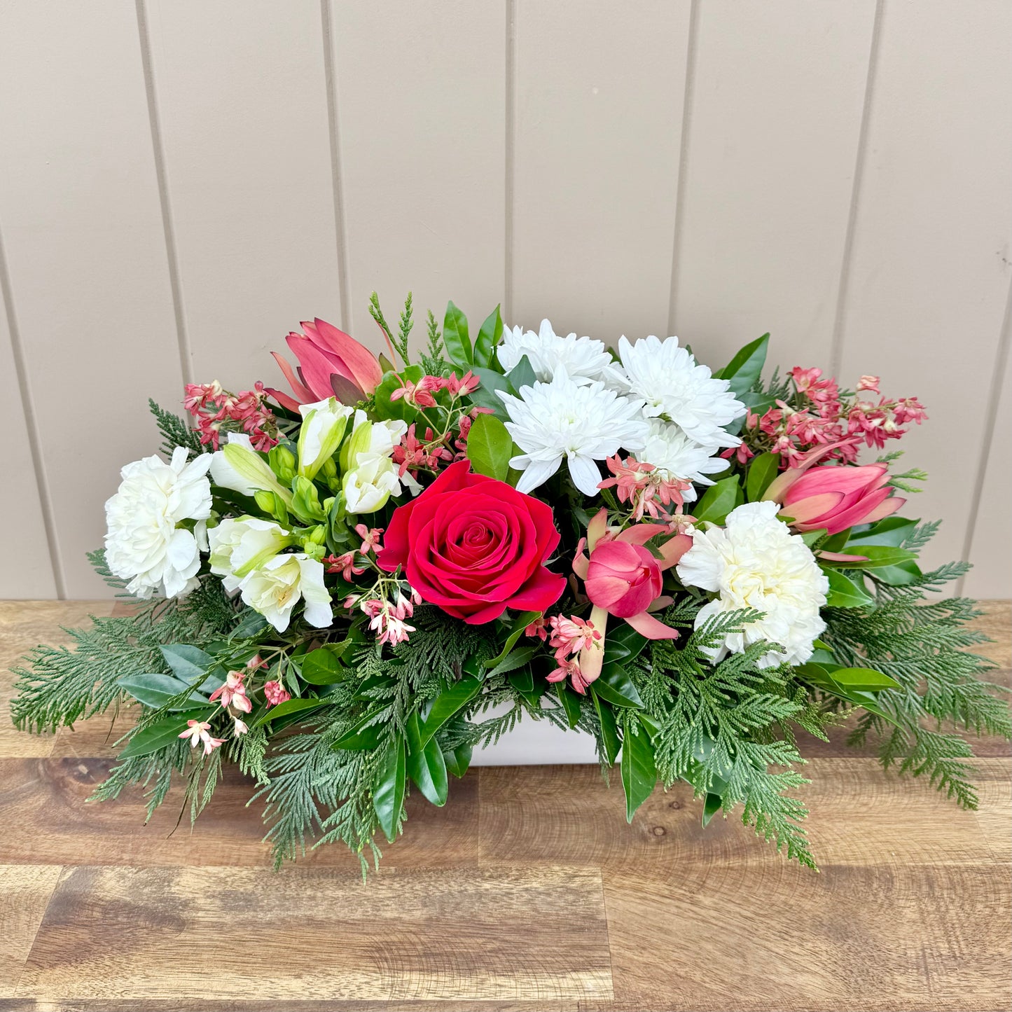 Christmas Long & Low Arrangement