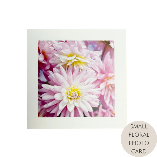 Floral Photo Card - Small