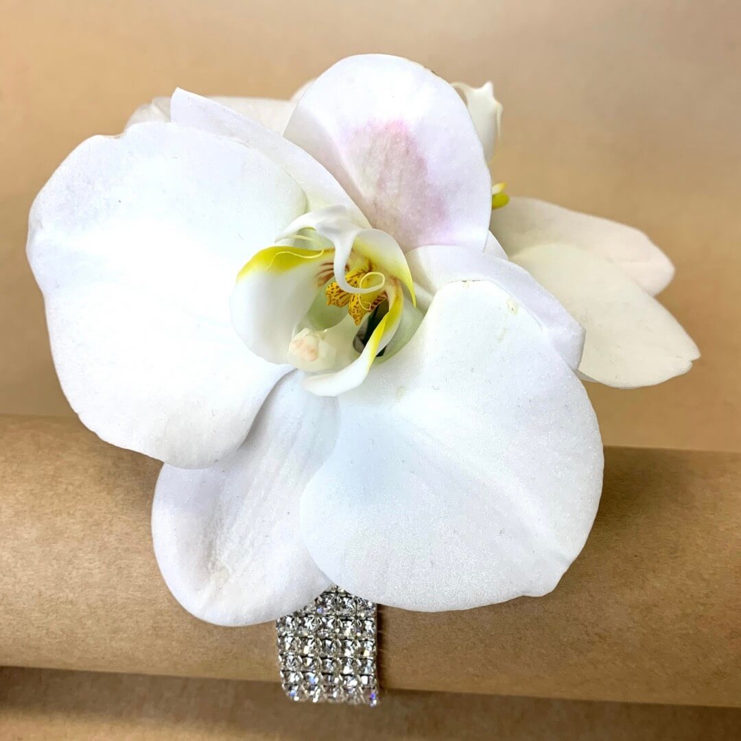 Formal Wrist Corsage - Premium Phalaenopsis Orchid