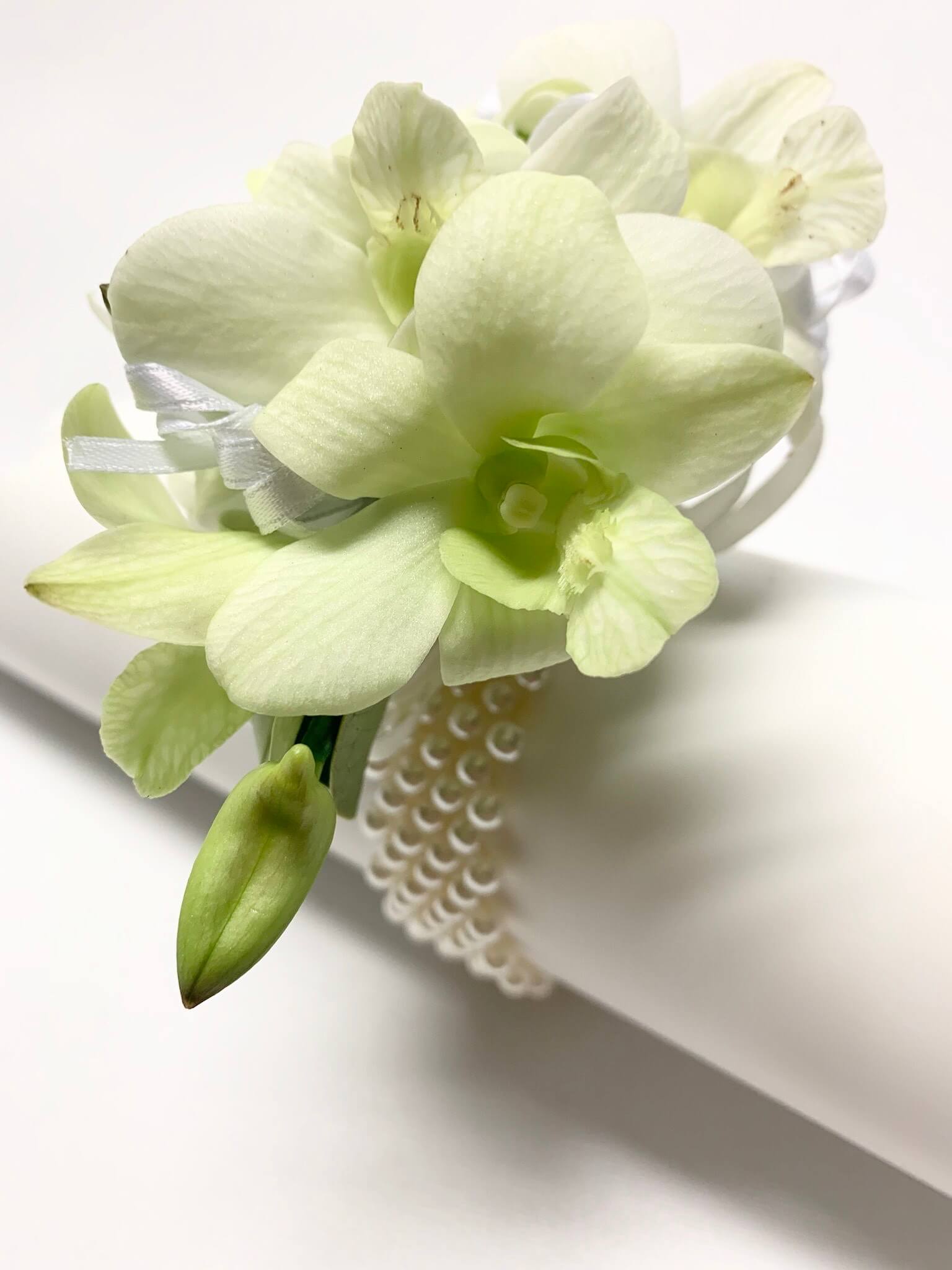 Formal Wrist Corsage - Deluxe Beaded